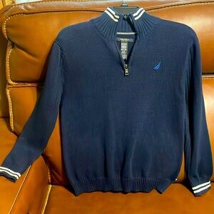 Like new!  Boys sweater,  Navy and white